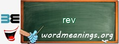 WordMeaning blackboard for rev